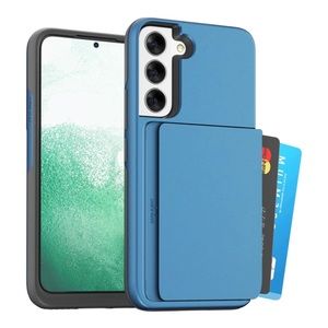 🆕 Samsung Galaxy S22 Card Holder, Shock-Resistant Soft TPU & Hard PC Case